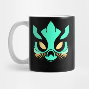 Scary Little Monster Green Mug